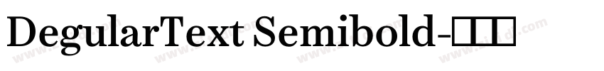 DegularText Semibold字体转换